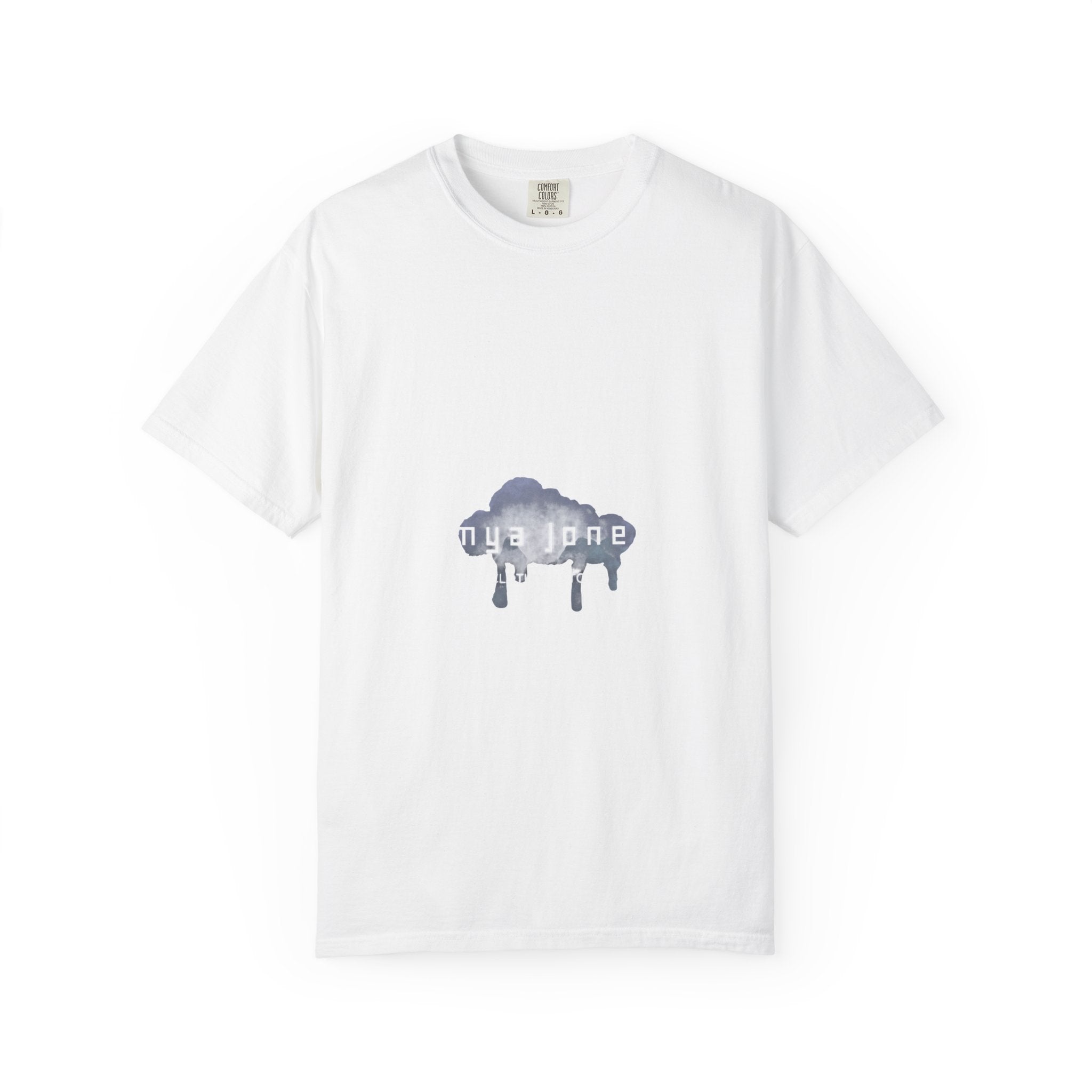 Created to Create Graphic T-Shirt — Drip Cloud Front Design, Inspirational Back Slogan