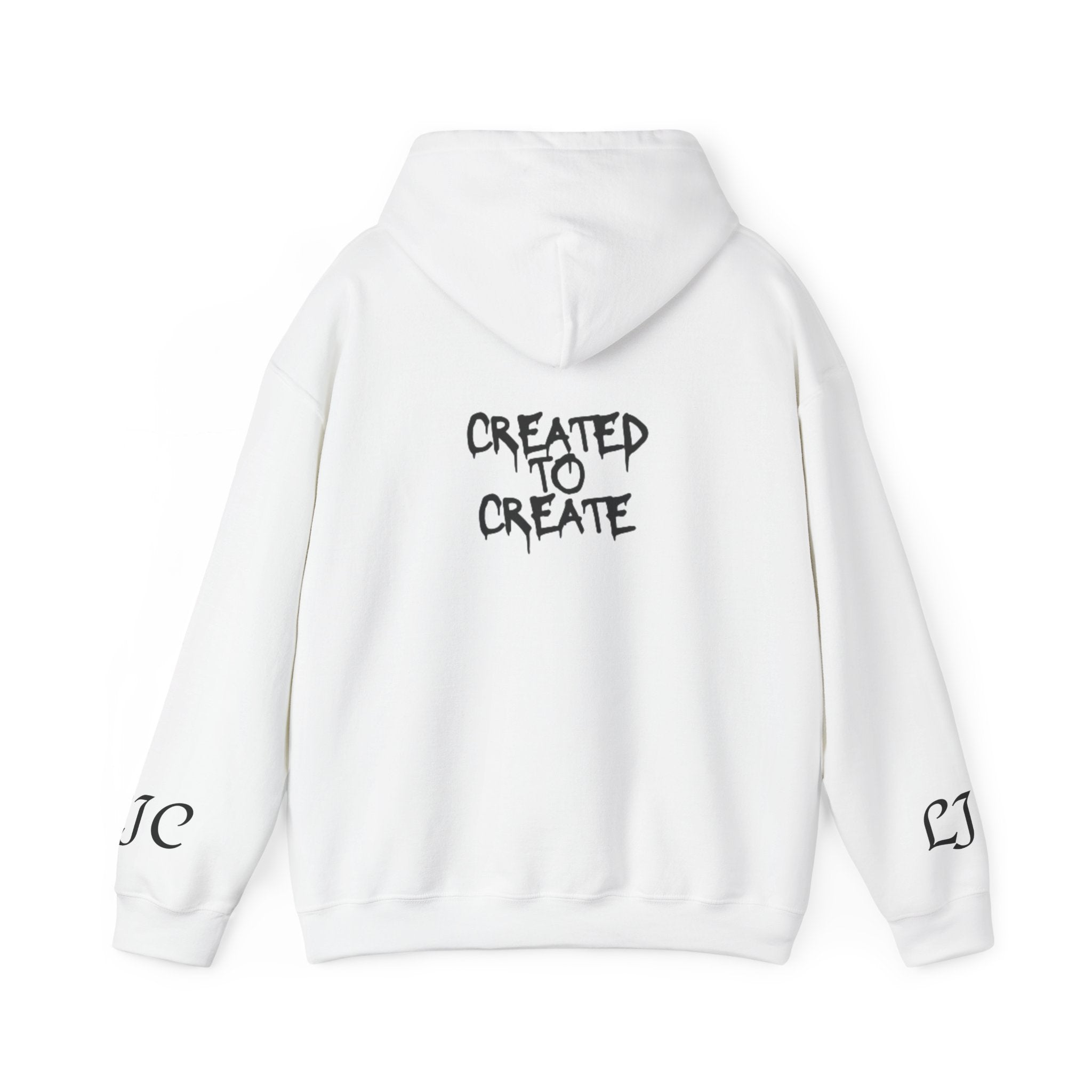 Created To Create Hoodie - Minimal Drip Buffalo Graphic Pullover