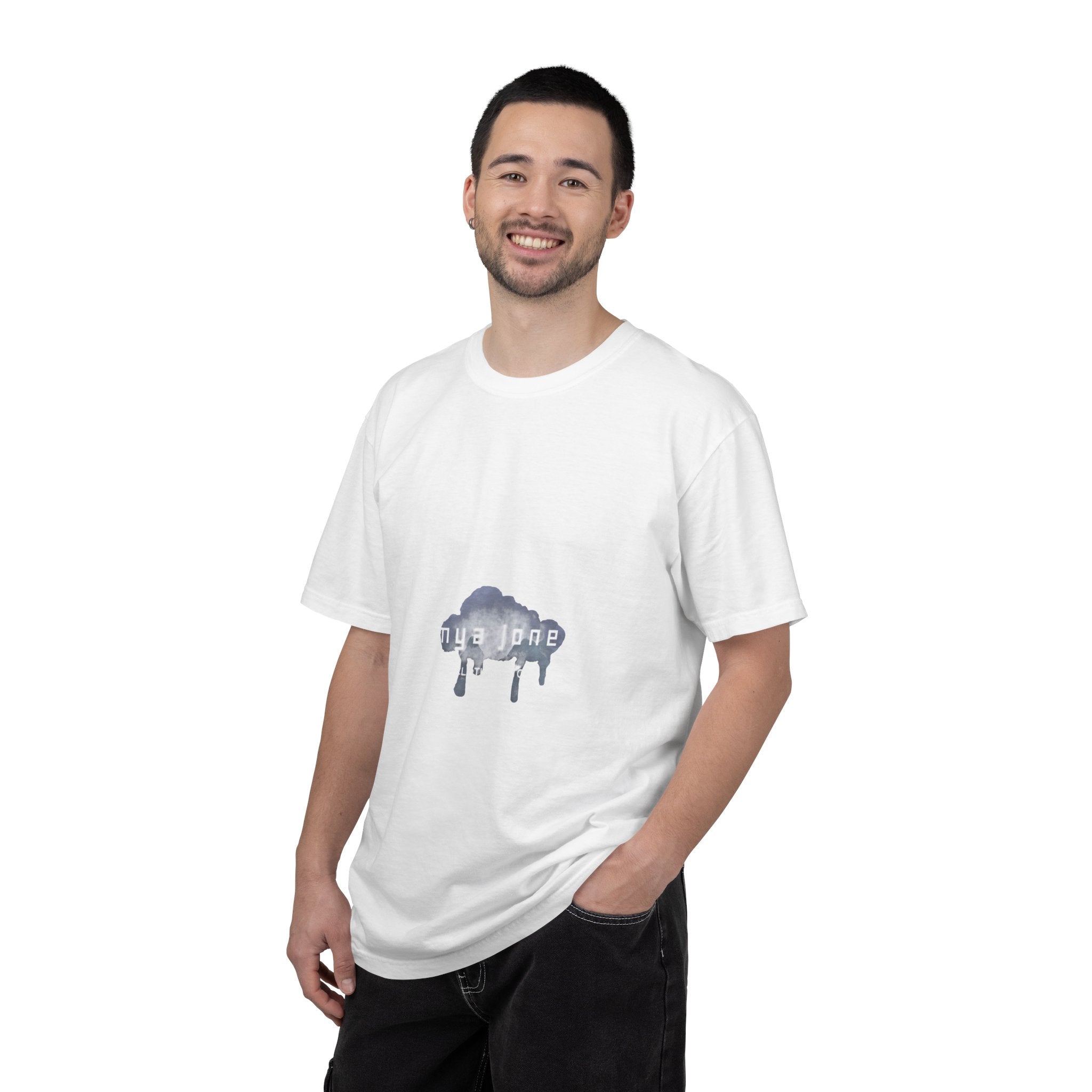 Created to Create Graphic T-Shirt — Drip Cloud Front Design, Inspirational Back Slogan