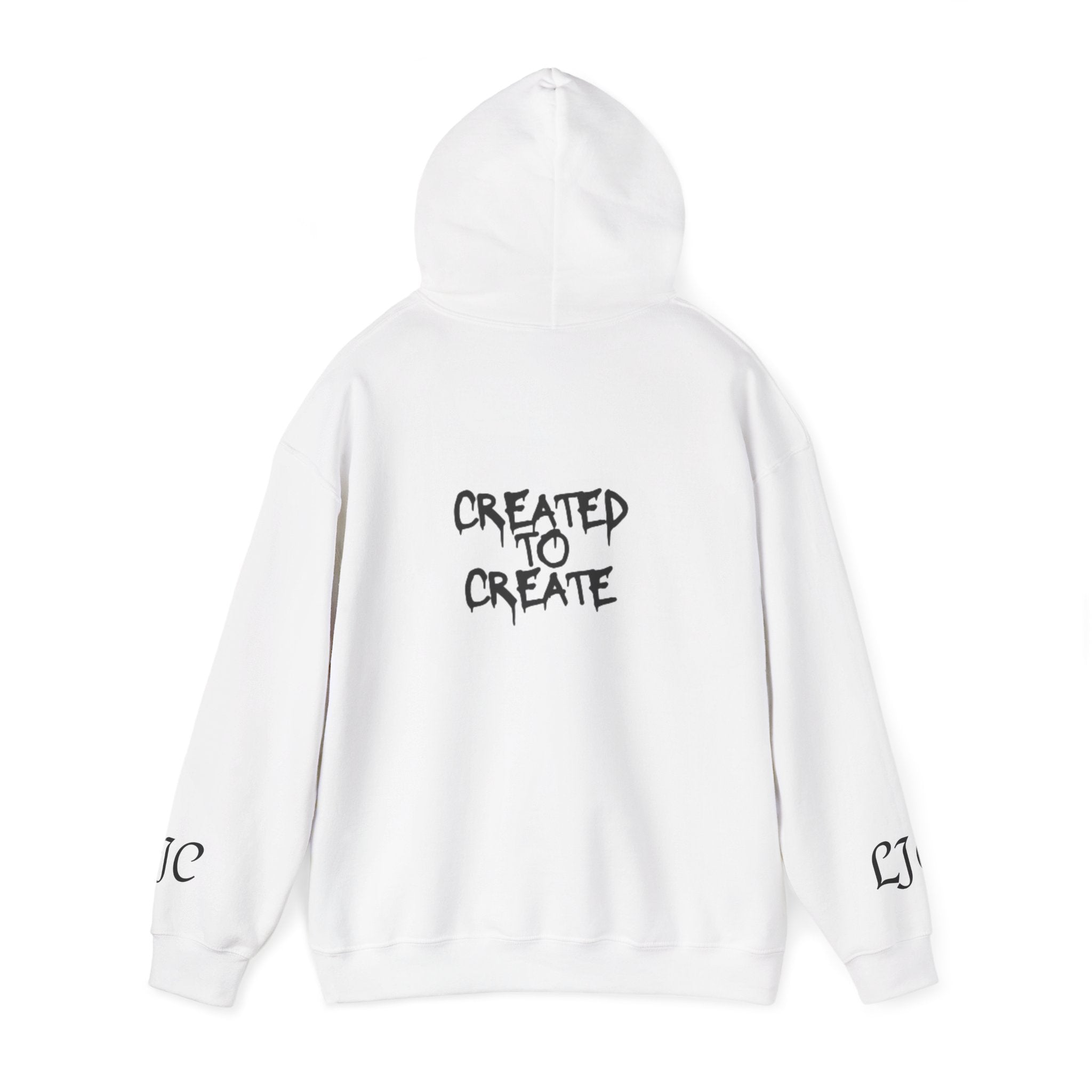 Created To Create Hoodie - Minimal Drip Buffalo Graphic Pullover