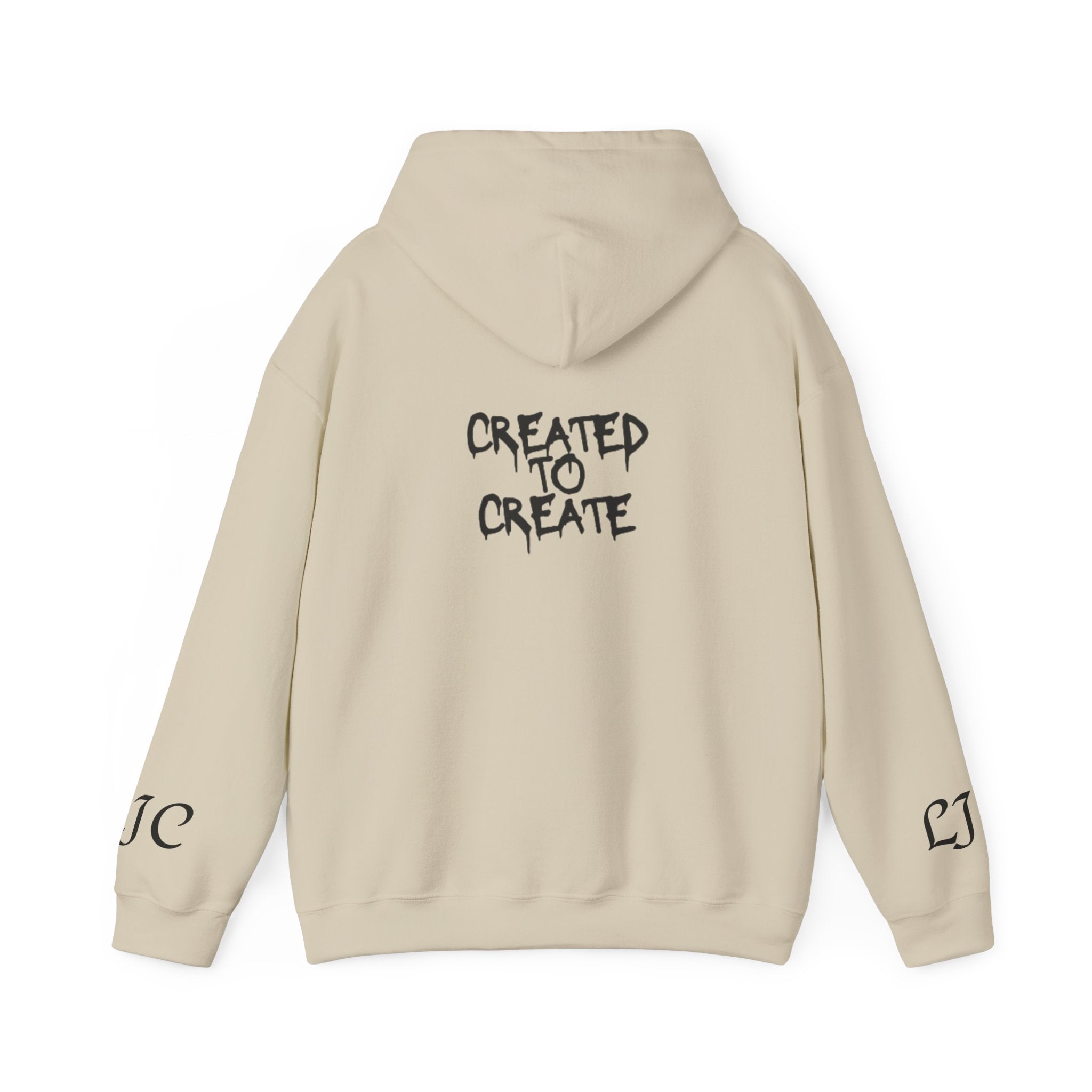 Created To Create Hoodie - Minimal Drip Buffalo Graphic Pullover
