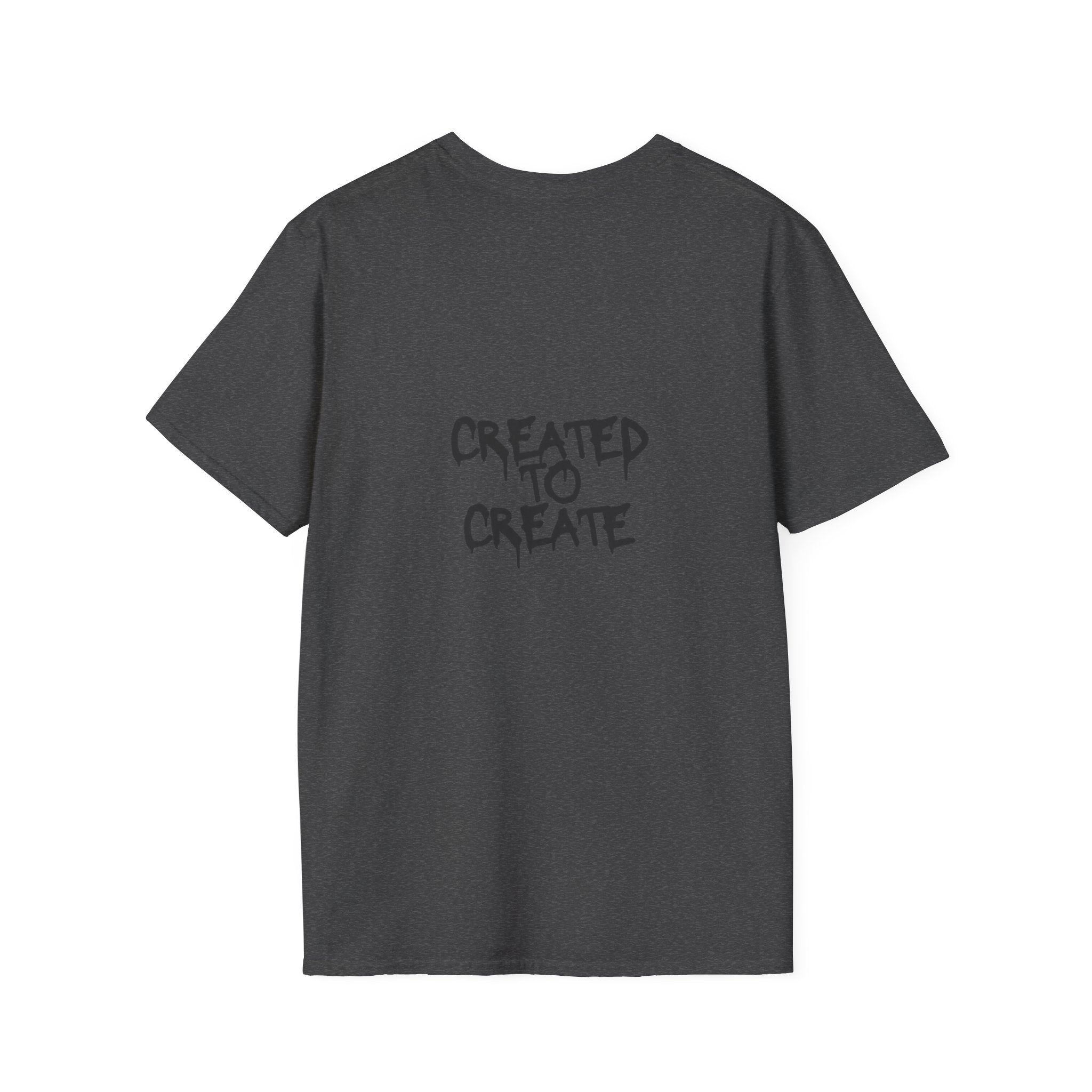 Created to Create T-Shirt — Inspirational Artist Tee with Drip Cloud Design