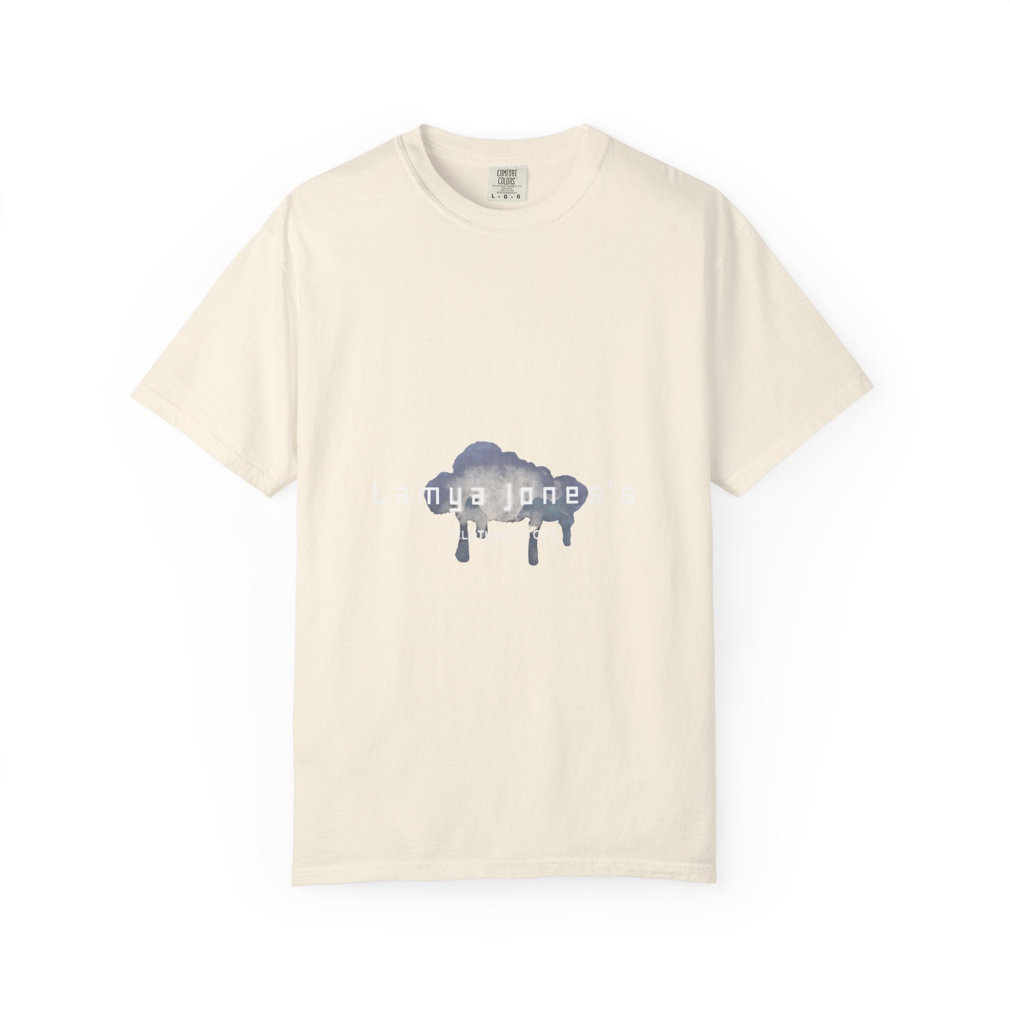 Created to Create Graphic T-Shirt — Drip Cloud Front Design, Inspirational Back Slogan