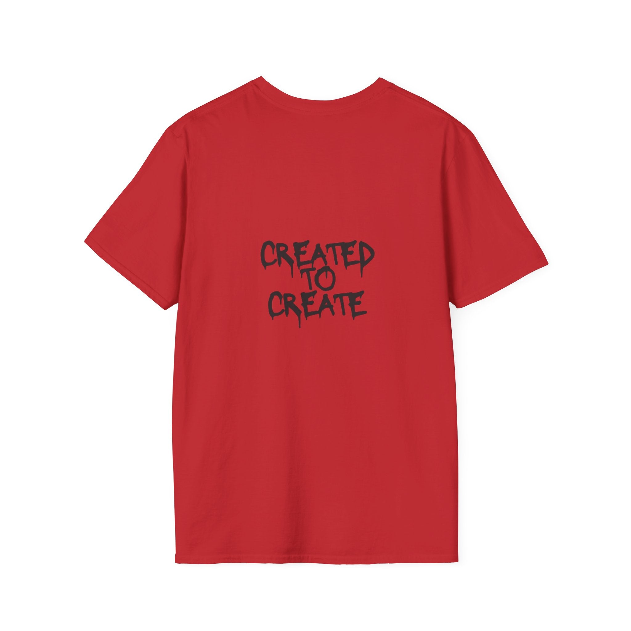 Created to Create T-Shirt — Inspirational Artist Tee with Drip Cloud Design